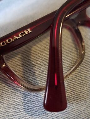 Coach Eyeglass Frames Red Clear #5484